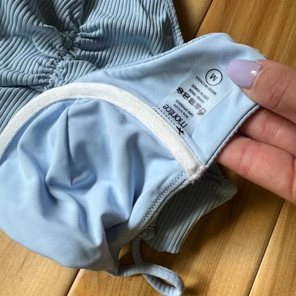 Montce Blue Ribbed Bikini Set - Picture 5 of 6